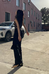 RUI hollow knitted half skirt RSS23KN13 ONYX black